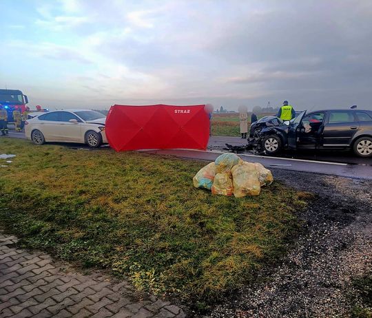 Tragiczny wypadek w Wielączy. Na miejscu zginął 72-latek [ZDJĘCIA]