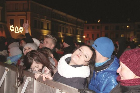 Sylwester 2015 na Rynku Wielkim w Zamościu - zdjęcia