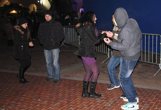 Sylwester 2015 na Rynku Wielkim w Zamościu - zdjęcia