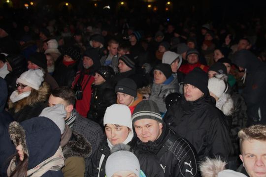 Sylwester 2015 na Rynku Wielkim w Zamościu - zdjęcia