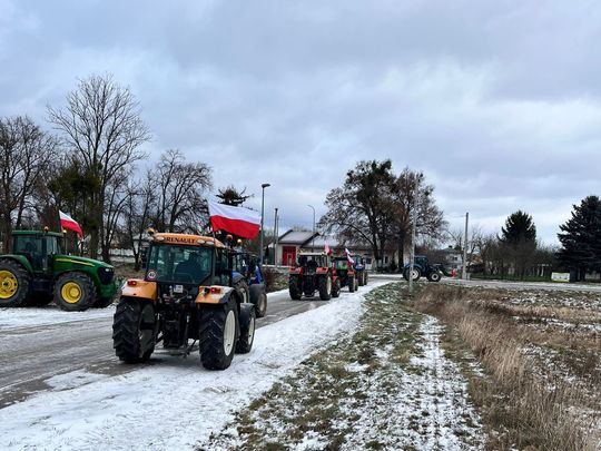 Protest rolników w powiecie hrubieszowskim [ZDJĘCIA]