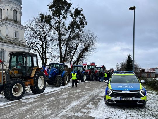 Protest rolników w powiecie hrubieszowskim [ZDJĘCIA]