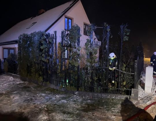 Mokrelipie: Od fajerwerków zapaliły się tuje przy domu!  [ZDJĘCIA]