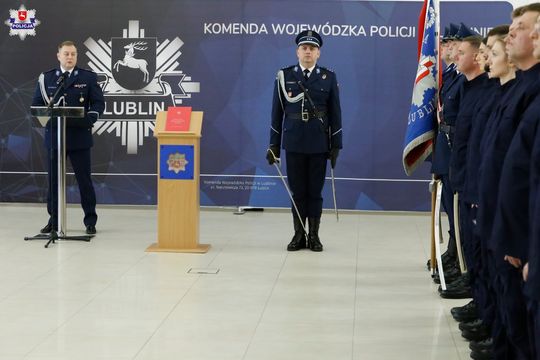 109 nowych policjantów. Będą pracować m.in. w Zamościu, Tomaszowie i Hrubieszowie [ZDJĘCIA]