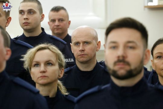 109 nowych policjantów. Będą pracować m.in. w Zamościu, Tomaszowie i Hrubieszowie [ZDJĘCIA]
