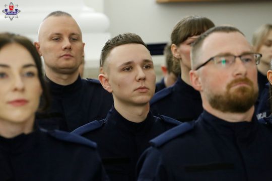 109 nowych policjantów. Będą pracować m.in. w Zamościu, Tomaszowie i Hrubieszowie [ZDJĘCIA]