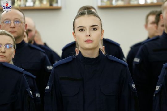 109 nowych policjantów. Będą pracować m.in. w Zamościu, Tomaszowie i Hrubieszowie [ZDJĘCIA]
