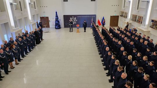 109 nowych policjantów. Będą pracować m.in. w Zamościu, Tomaszowie i Hrubieszowie [ZDJĘCIA]