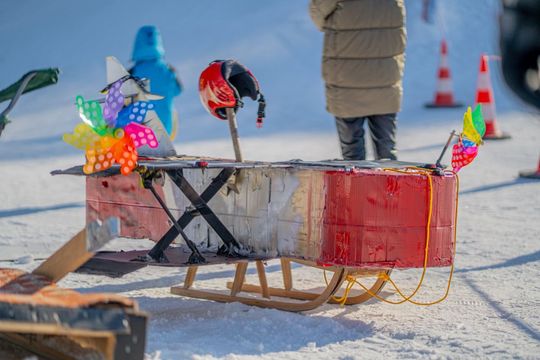 Biała Góra: Konkurs na zjazd na byle czym. Co to były za machiny! [ZDJĘCIA]