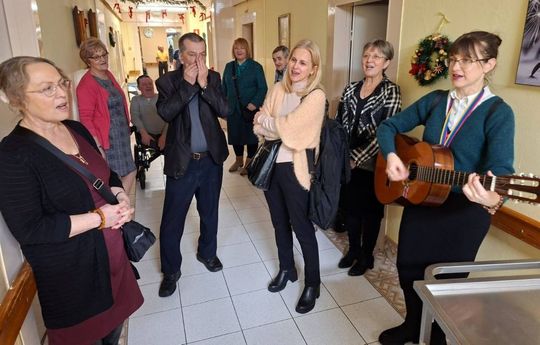 Spotkanie opłatkowe w DPS w Tyszowcach zorganizowane przez Stowarzyszenie "Samarytanin" [ZDJĘCIA]