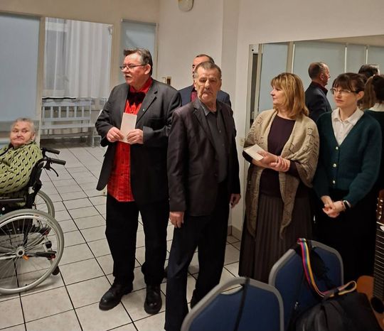 Spotkanie opłatkowe w DPS w Tyszowcach zorganizowane przez Stowarzyszenie "Samarytanin" [ZDJĘCIA]