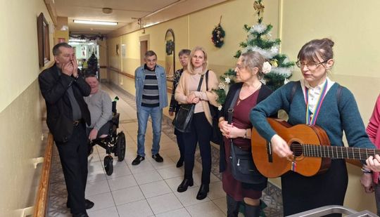 Spotkanie opłatkowe w DPS w Tyszowcach zorganizowane przez Stowarzyszenie "Samarytanin" [ZDJĘCIA]