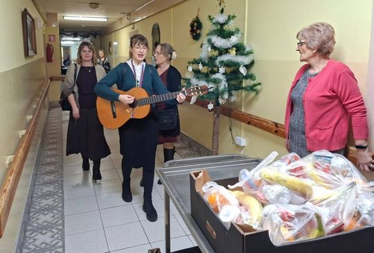 Spotkanie opłatkowe w DPS w Tyszowcach zorganizowane przez Stowarzyszenie "Samarytanin" [ZDJĘCIA]