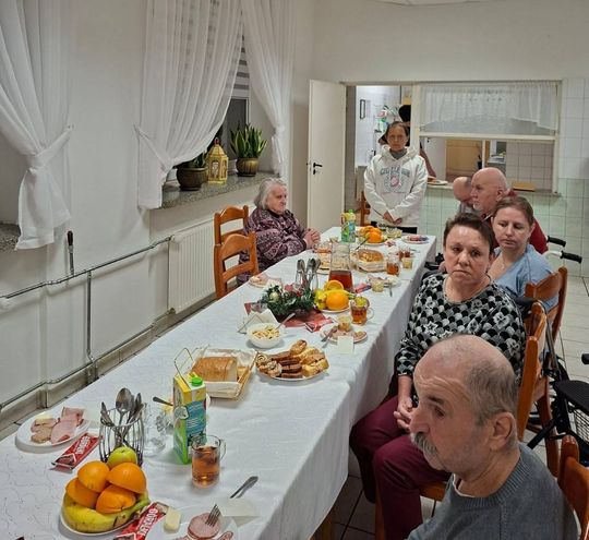 Spotkanie opłatkowe w DPS w Tyszowcach zorganizowane przez Stowarzyszenie "Samarytanin" [ZDJĘCIA]