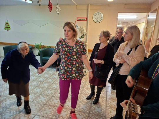 Spotkanie opłatkowe w DPS w Tyszowcach zorganizowane przez Stowarzyszenie "Samarytanin" [ZDJĘCIA]