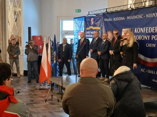 Grzegorz Braun w Zamościu - galeria zdjęć ze spotkania