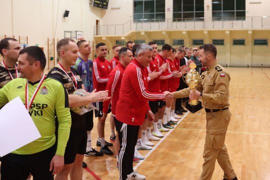 Mistrzostwa Województwa Lubelskiego Strażaków PSP w Halowej Piłce Nożnej [ZDJĘCIA]