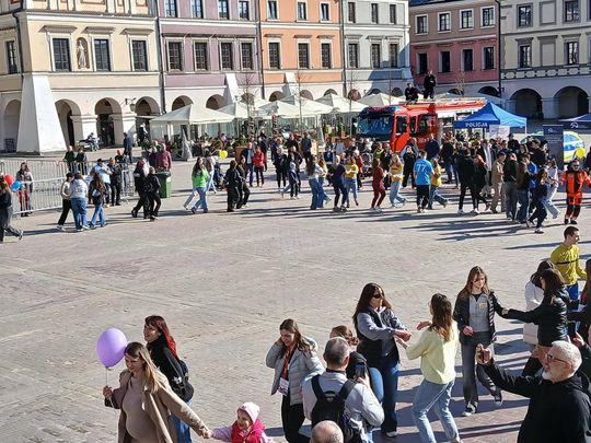 Rejestracja dawców szpiku na Rynku Wielkim w Zamościu - galeria zdjęć