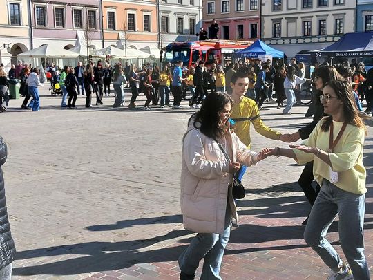 Rejestracja dawców szpiku na Rynku Wielkim w Zamościu - galeria zdjęć