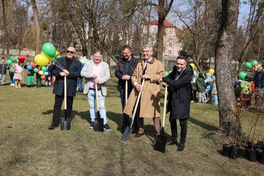 Fontanna już działa, rosną nowe drzewka w parku. Wiosna w Tomaszowie Lubelskim [ZDJĘCIA]