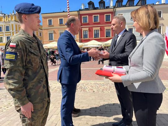 Dzień Flagi i Święto Narodowe Trzeciego Maja w Zamościu - galeria zdjęć