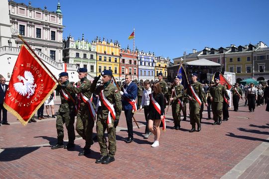 Dzień Flagi i Święto Narodowe Trzeciego Maja w Zamościu - galeria zdjęć