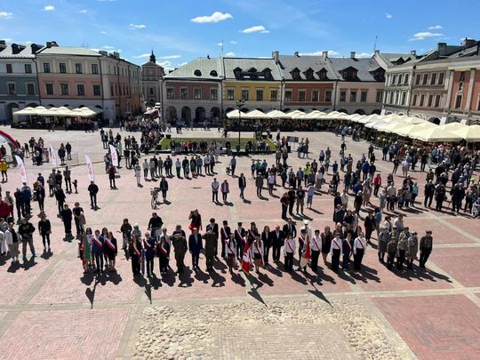 Dzień Flagi i Święto Narodowe Trzeciego Maja w Zamościu - galeria zdjęć