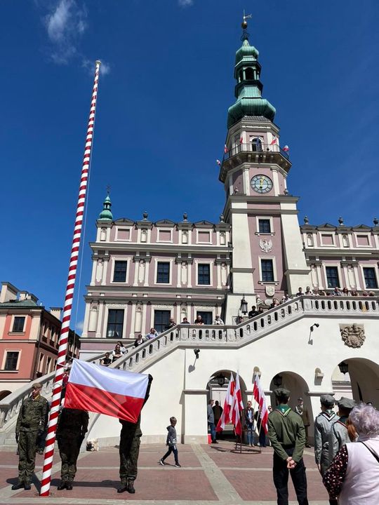 Dzień Flagi i Święto Narodowe Trzeciego Maja w Zamościu - galeria zdjęć
