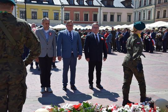 Dzień Flagi i Święto Narodowe Trzeciego Maja w Zamościu - galeria zdjęć