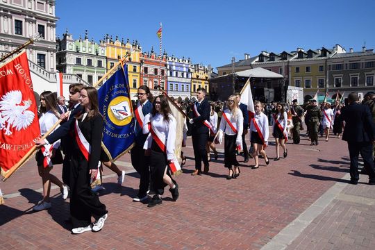 Dzień Flagi i Święto Narodowe Trzeciego Maja w Zamościu - galeria zdjęć