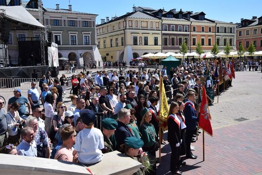 Dzień Flagi i Święto Narodowe Trzeciego Maja w Zamościu - galeria zdjęć