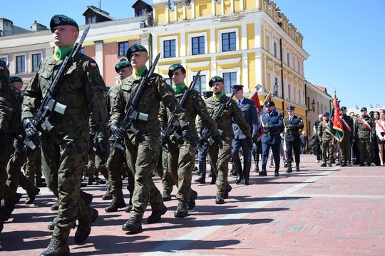 Dzień Flagi i Święto Narodowe Trzeciego Maja w Zamościu - galeria zdjęć