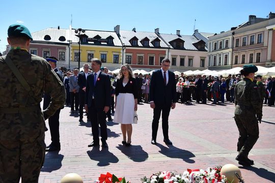 Dzień Flagi i Święto Narodowe Trzeciego Maja w Zamościu - galeria zdjęć