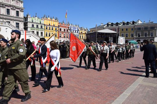 Dzień Flagi i Święto Narodowe Trzeciego Maja w Zamościu - galeria zdjęć