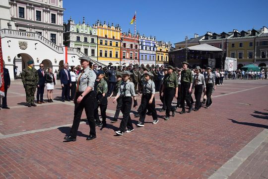 Dzień Flagi i Święto Narodowe Trzeciego Maja w Zamościu - galeria zdjęć