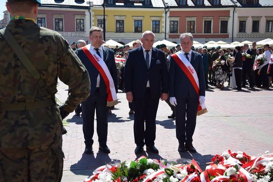 Dzień Flagi i Święto Narodowe Trzeciego Maja w Zamościu - galeria zdjęć