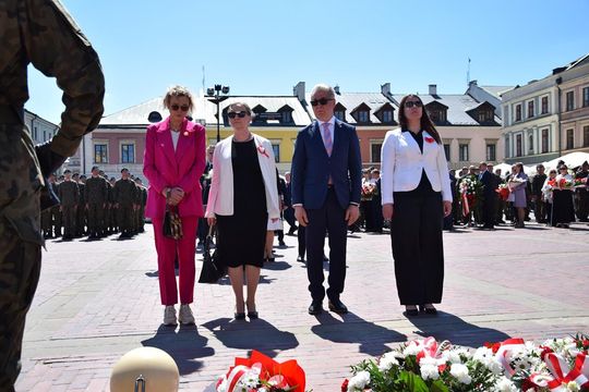 Dzień Flagi i Święto Narodowe Trzeciego Maja w Zamościu - galeria zdjęć