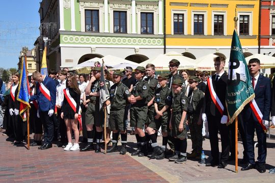 Dzień Flagi i Święto Narodowe Trzeciego Maja w Zamościu - galeria zdjęć