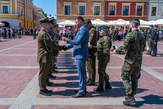 Tak Zamość świętował rocznicę uchwalenia Konstytucji 3 Maja [ZDJĘCIA]