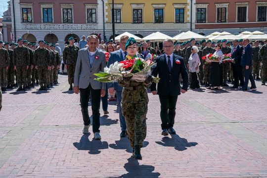 Tak Zamość świętował rocznicę uchwalenia Konstytucji 3 Maja [ZDJĘCIA]