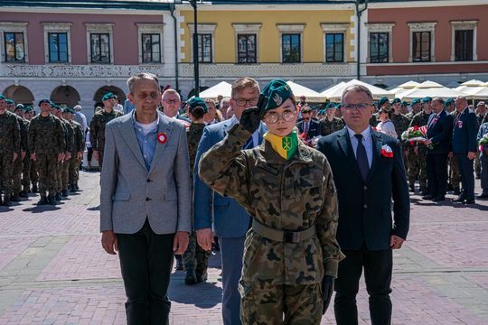 Tak Zamość świętował rocznicę uchwalenia Konstytucji 3 Maja [ZDJĘCIA]