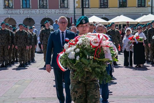 Tak Zamość świętował rocznicę uchwalenia Konstytucji 3 Maja [ZDJĘCIA]