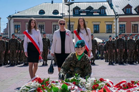 Tak Zamość świętował rocznicę uchwalenia Konstytucji 3 Maja [ZDJĘCIA]