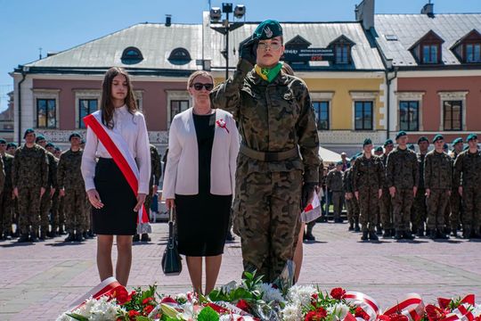 Tak Zamość świętował rocznicę uchwalenia Konstytucji 3 Maja [ZDJĘCIA]