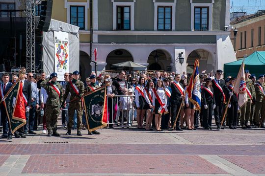 Tak Zamość świętował rocznicę uchwalenia Konstytucji 3 Maja [ZDJĘCIA]