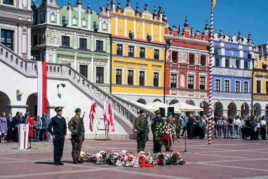 Tak Zamość świętował rocznicę uchwalenia Konstytucji 3 Maja [ZDJĘCIA]