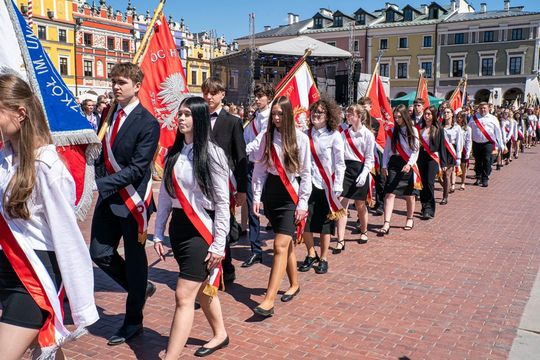 Tak Zamość świętował rocznicę uchwalenia Konstytucji 3 Maja [ZDJĘCIA]