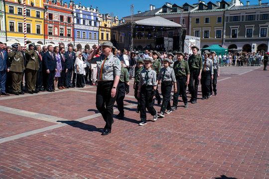 Tak Zamość świętował rocznicę uchwalenia Konstytucji 3 Maja [ZDJĘCIA]