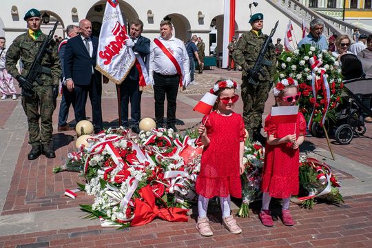 Tak Zamość świętował rocznicę uchwalenia Konstytucji 3 Maja [ZDJĘCIA]