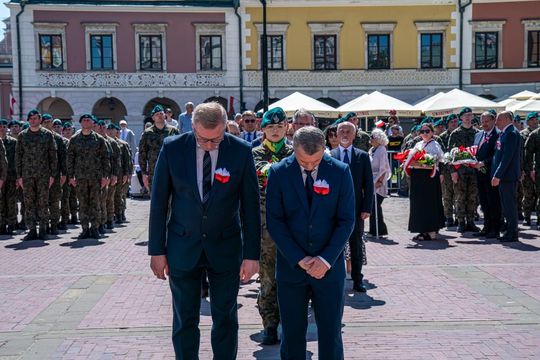 Tak Zamość świętował rocznicę uchwalenia Konstytucji 3 Maja [ZDJĘCIA]